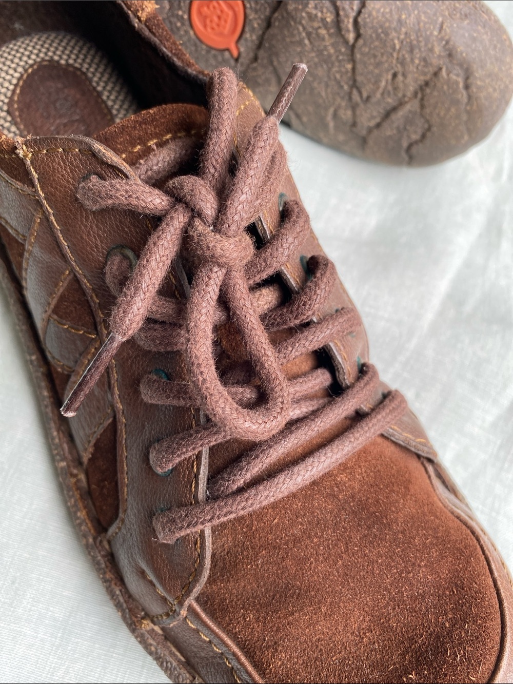 Born brown leather suede Sommer dress sneakers - Picture 10 of 15